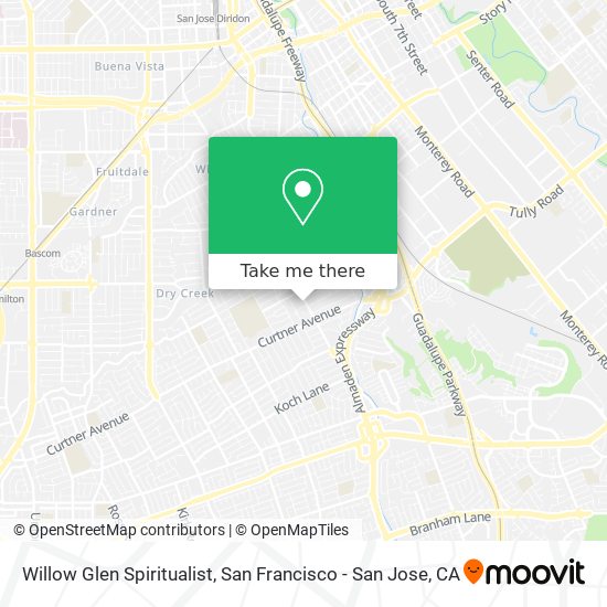 Mapa de Willow Glen Spiritualist