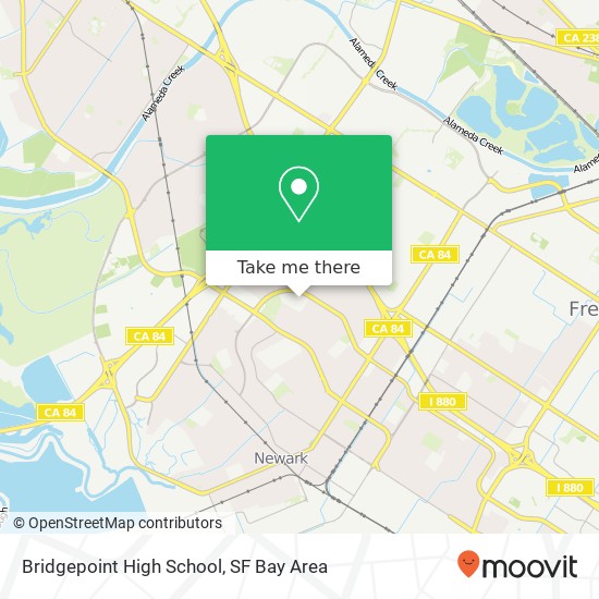 Mapa de Bridgepoint High School