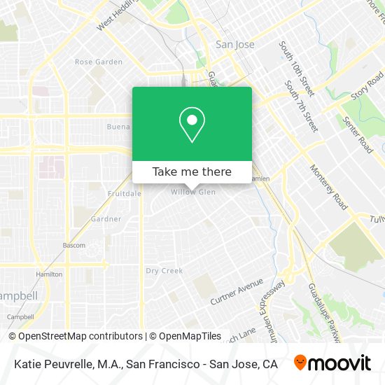 Mapa de Katie Peuvrelle, M.A.