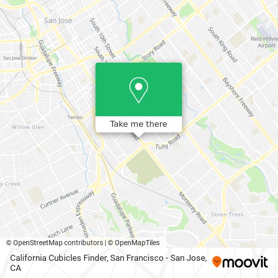 California Cubicles Finder map