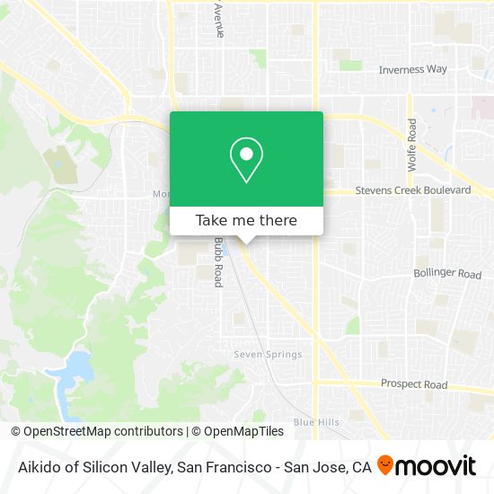 Aikido of Silicon Valley map