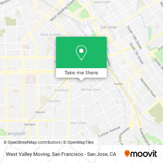 West Valley Moving map