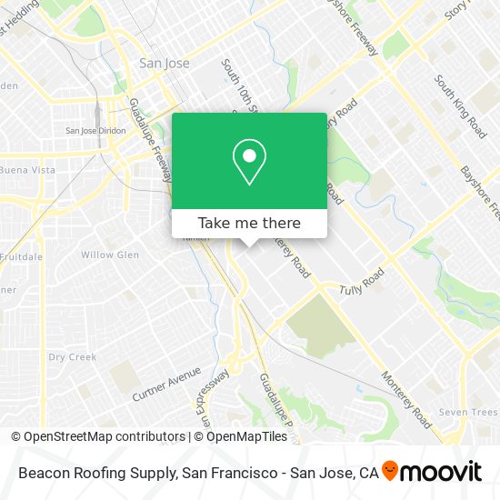 Beacon Roofing Supply map