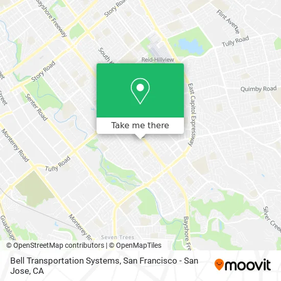 Bell Transportation Systems map