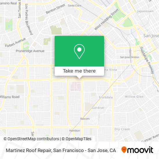 Mapa de Martinez Roof Repair