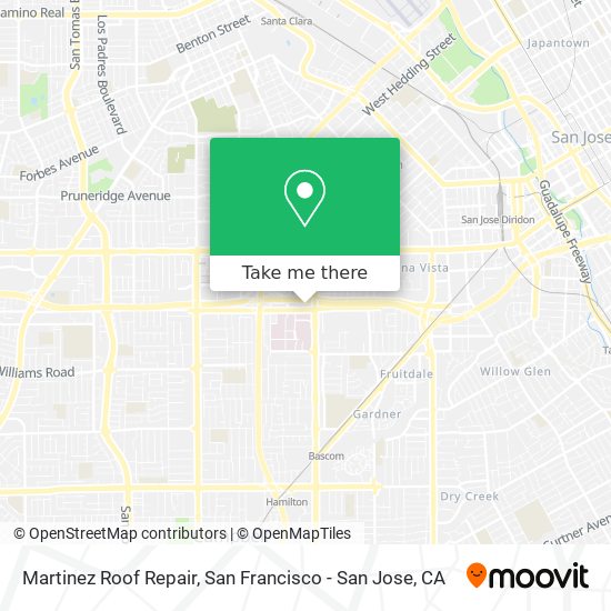 Martinez Roof Repair map