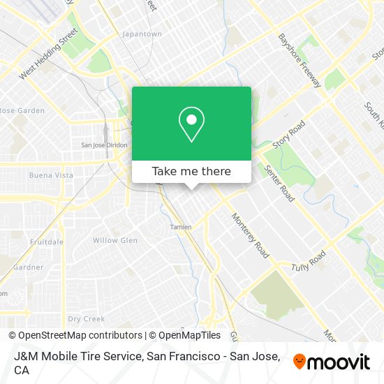 Mapa de J&M Mobile Tire Service