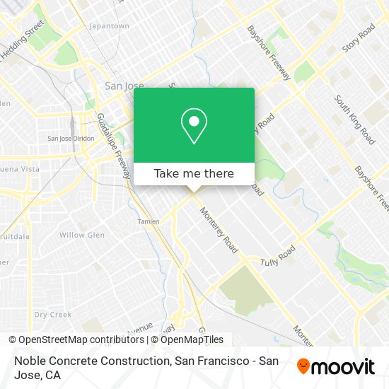 Noble Concrete Construction map