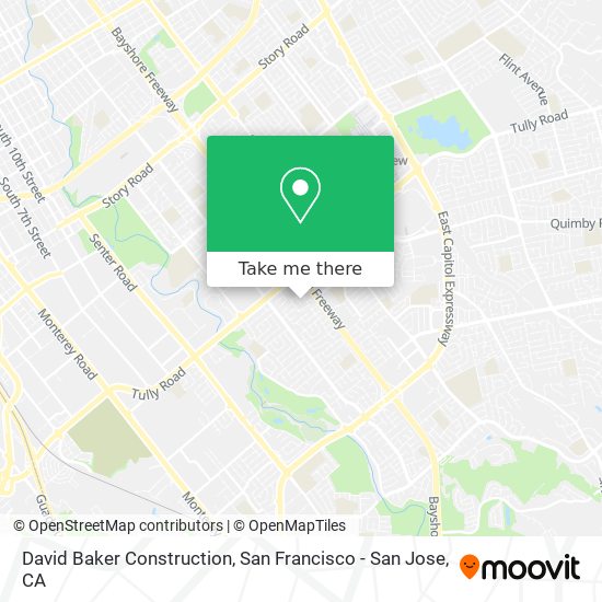 David Baker Construction map