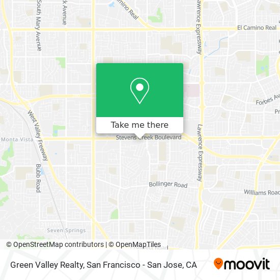 Green Valley Realty map