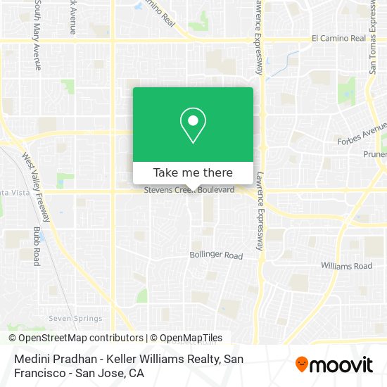 Mapa de Medini Pradhan - Keller Williams Realty