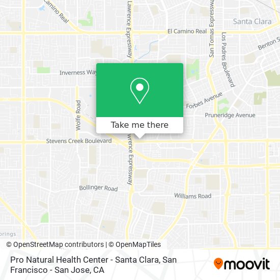 Pro Natural Health Center - Santa Clara map