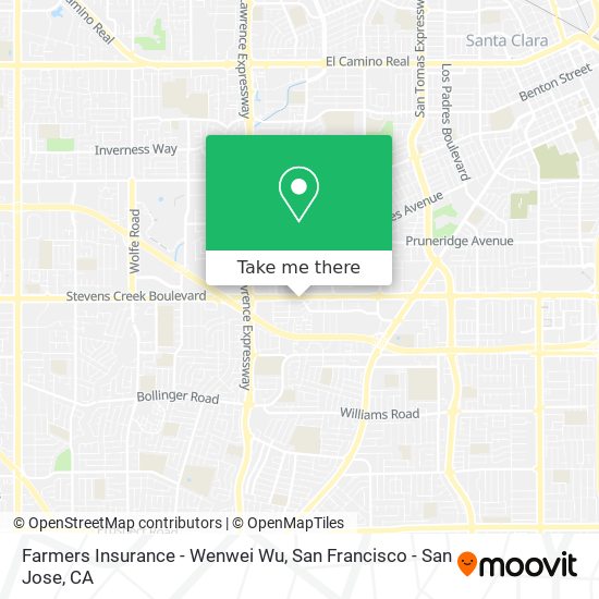 Farmers Insurance - Wenwei Wu map