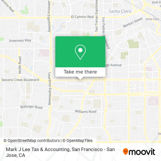 Mapa de Mark J Lee Tax & Accounting