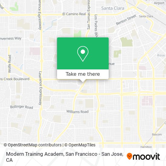 Modern Training Academ map