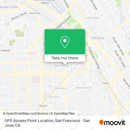 Mapa de UPS Access Point Location