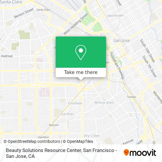 Beauty Solutions Resource Center map
