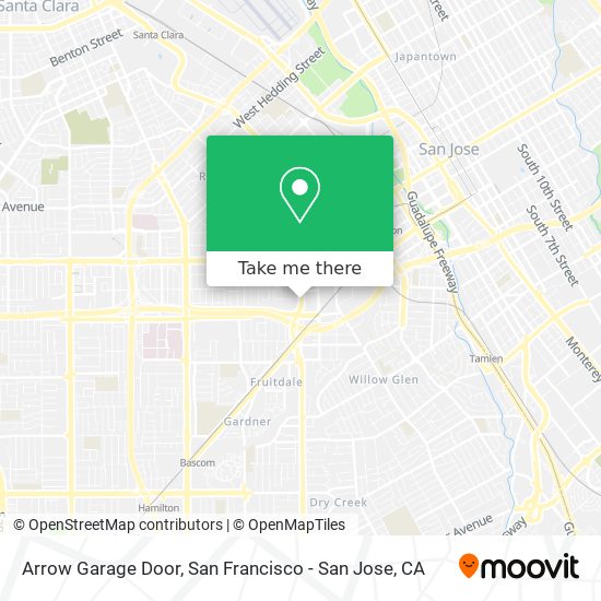 Mapa de Arrow Garage Door