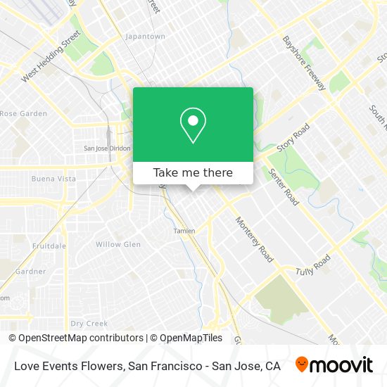 Love Events Flowers map