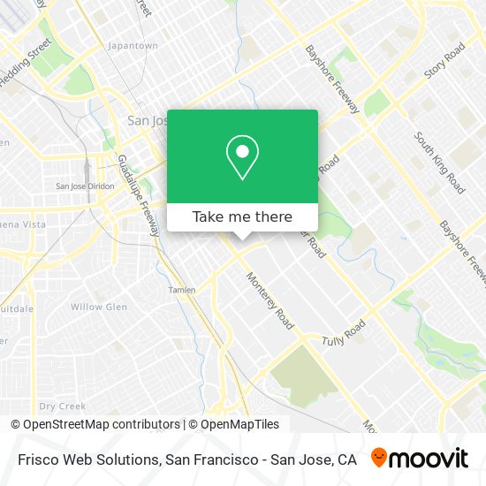 Frisco Web Solutions map