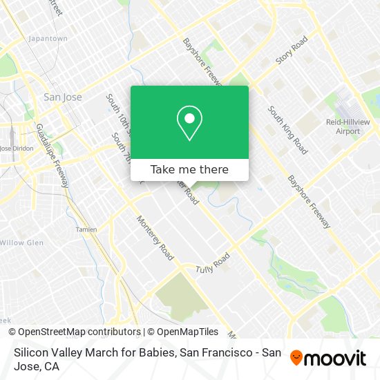 Mapa de Silicon Valley March for Babies