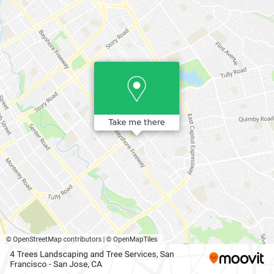 Mapa de 4 Trees Landscaping and Tree Services