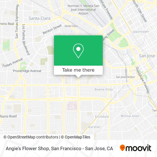 Angie's Flower Shop map