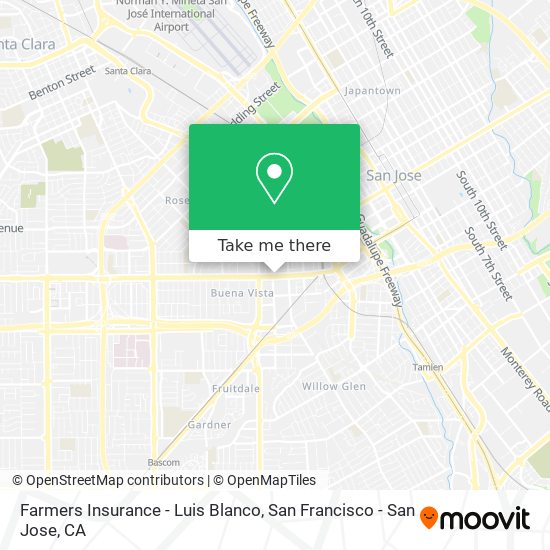 Farmers Insurance - Luis Blanco map