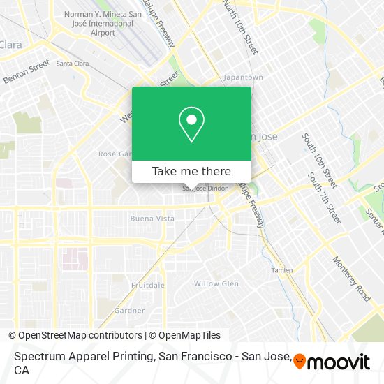 Spectrum Apparel Printing map