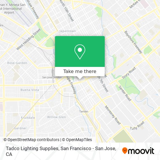Mapa de Tadco Lighting Supplies