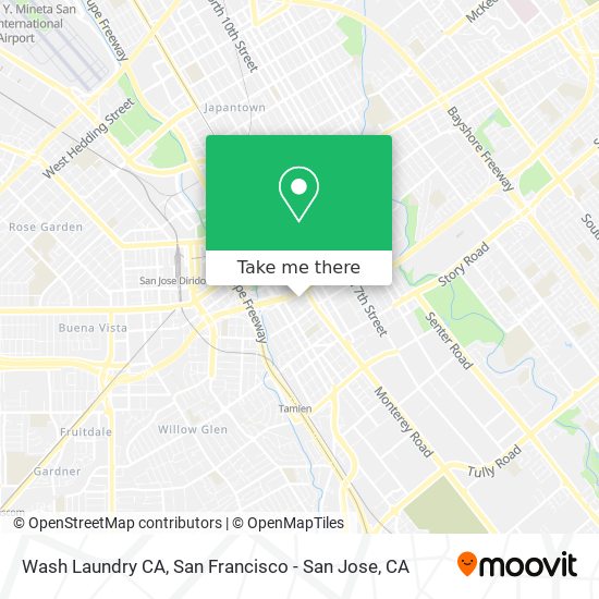 Wash Laundry CA map