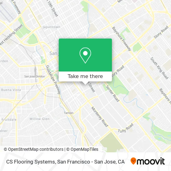 Mapa de CS Flooring Systems