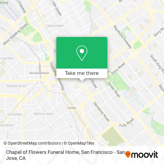 Chapel of Flowers Funeral Home map