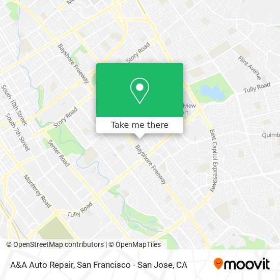 Mapa de A&A Auto Repair