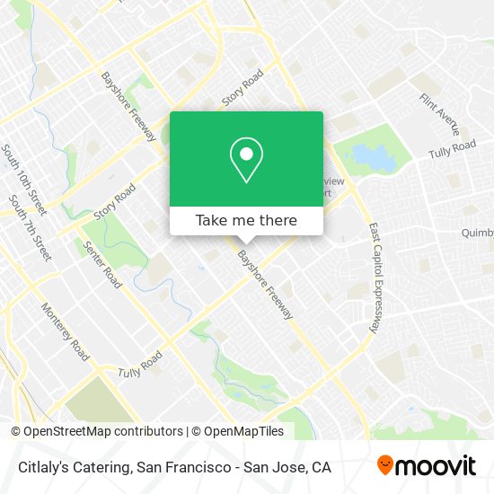 Citlaly's Catering map