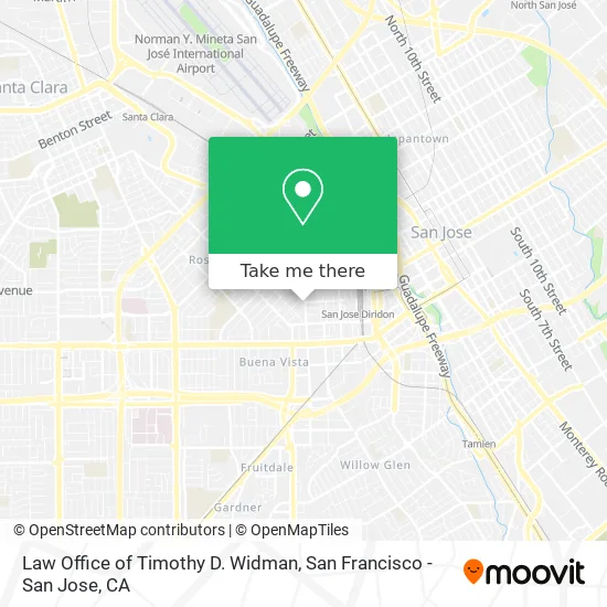 Mapa de Law Office of Timothy D. Widman
