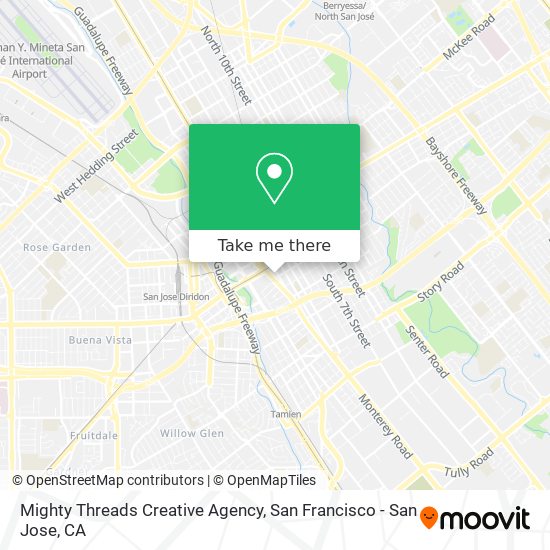 Mighty Threads Creative Agency map