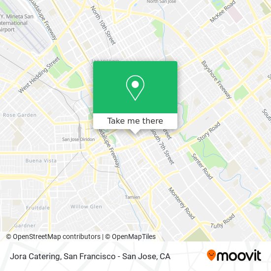 Jora Catering map