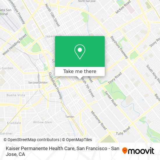 Kaiser Permanente Health Care map