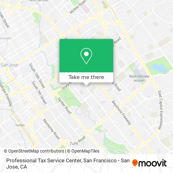 Professional Tax Service Center map
