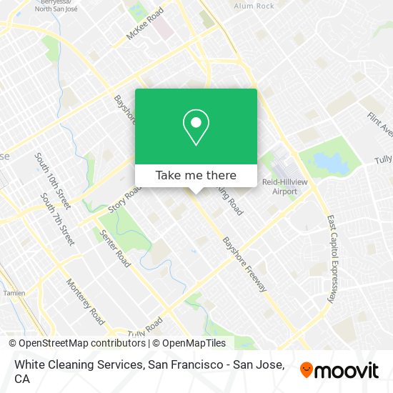 White Cleaning Services map