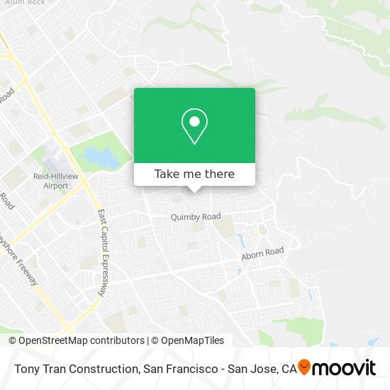 Tony Tran Construction map