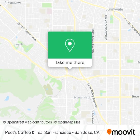 Peet's Coffee & Tea map