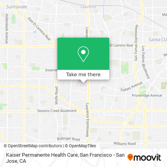 Kaiser Permanente Health Care map