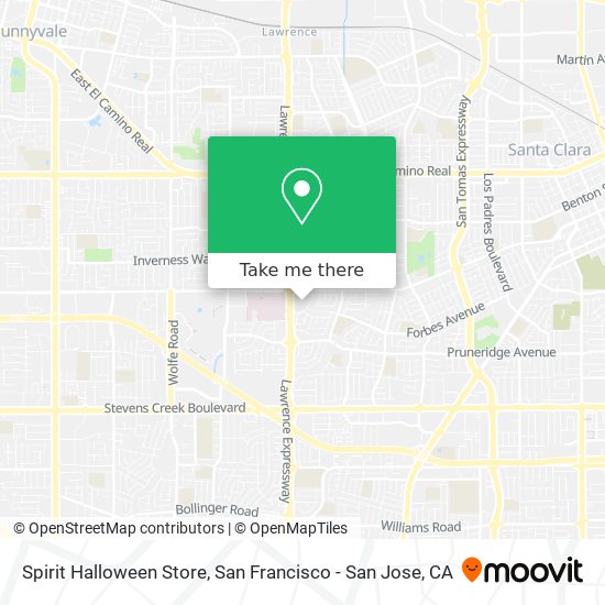 Spirit Halloween Store map