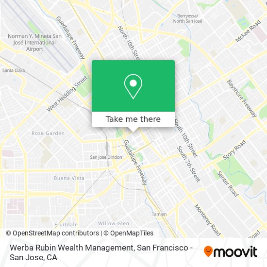 Mapa de Werba Rubin Wealth Management