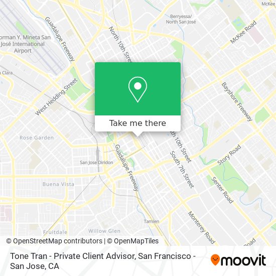 Tone Tran - Private Client Advisor map