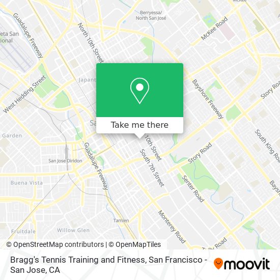 Mapa de Bragg's Tennis Training and Fitness