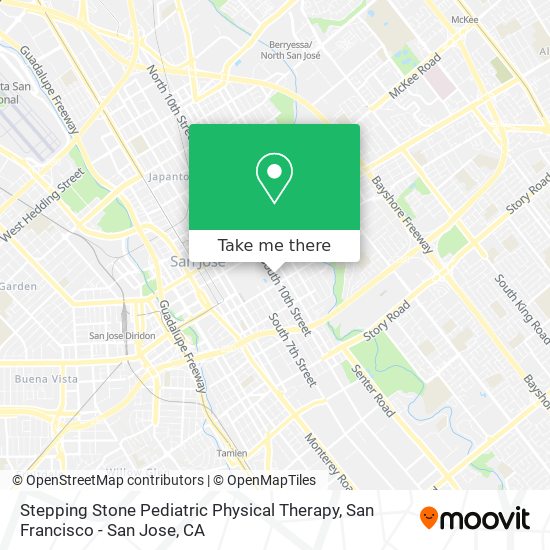 Stepping Stone Pediatric Physical Therapy map