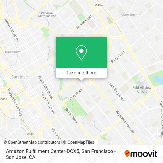 Amazon Fulfillment Center-DCX5 map
